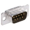 ITT Cannon D* 9 Way Straight Panel Mount D-Sub Connector Male 1200V 7.5A 121073-2040 D
