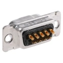 ITT Cannon D* 9 Way Straight Panel Mount D-Sub Connector Male 1200V 7.5A 121073-2040 D