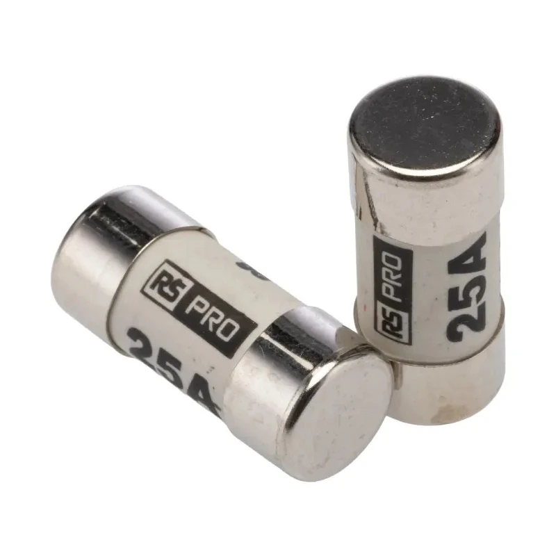 RS PRO 25A Cartridge Fuse 13 x 29 mm 415V AC High Breaking Capacity UK Origin 413-844