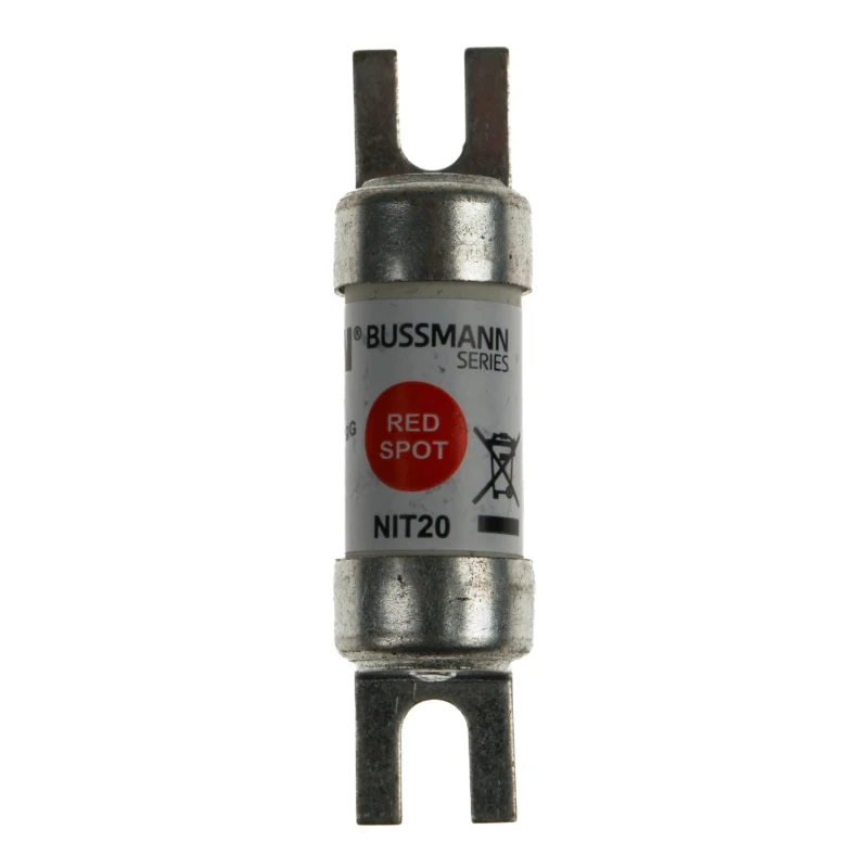 Eaton 20A British Standard Fuse A1 550V AC High Rupture Capacity 80kA Overall Length 55.6mm NIT20