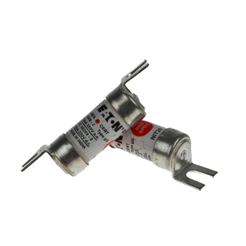 Eaton 20A British Standard Fuse A1 550V AC High Rupture Capacity 80kA Overall Length 55.6mm NIT20