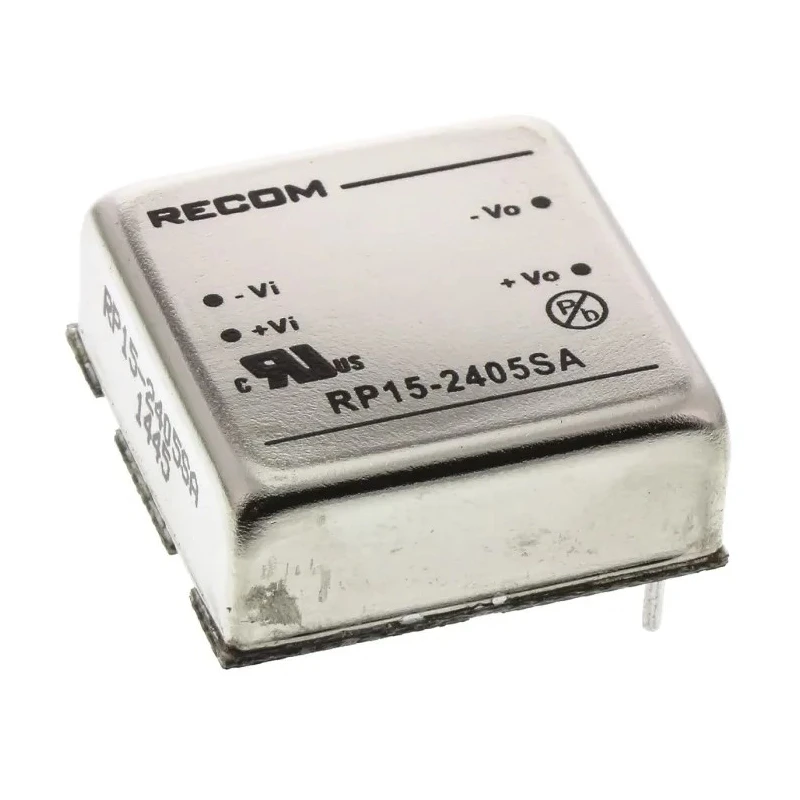Recom DC/DC Converter 5V DC 3A 18-36V DC Input 15W Through Hole Mounting RP15