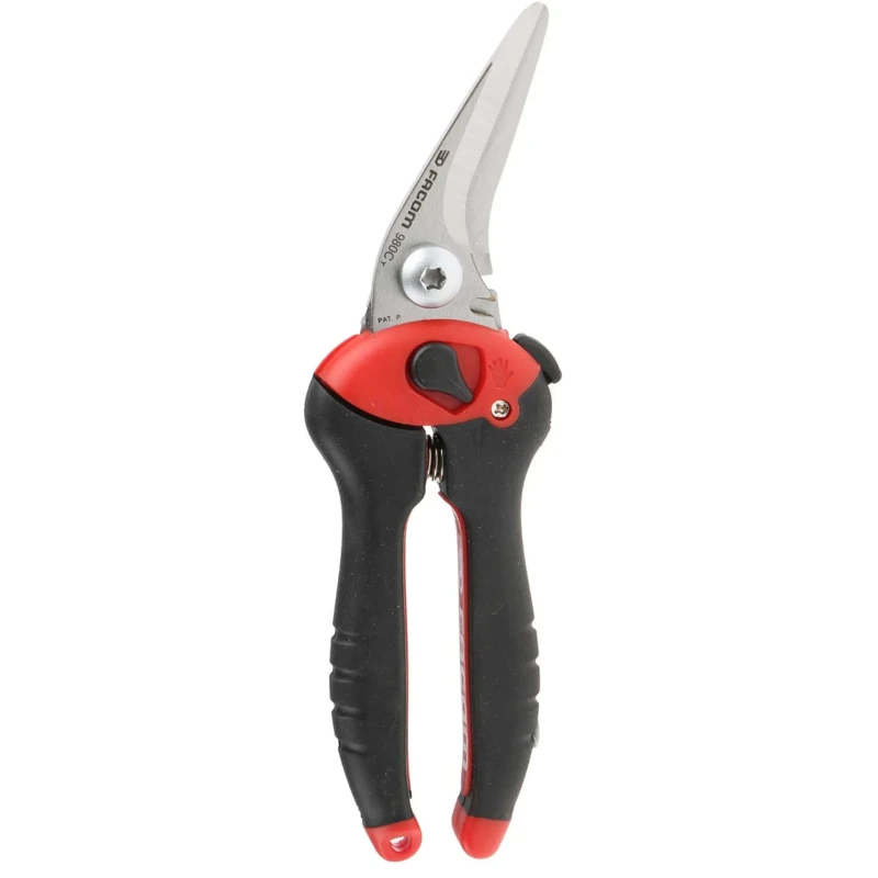 Facom Multi-Purpose 205mm Tin Snip for Rubber, Steel, Leather, Aluminium, Polyvinyl Chloride, Cardboard 980C.PB