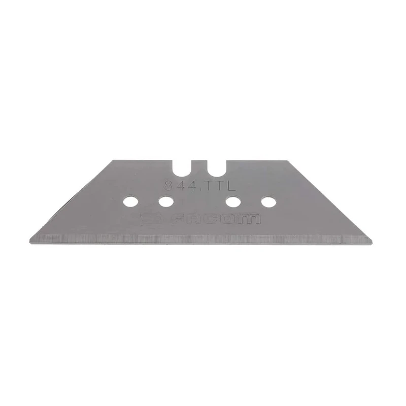 Facom Flat Safety Knife Blade 19 mm, Heavy Duty, 60 mm Length, 0.65 mm Thickness, 10 Pieces 844.TTL10