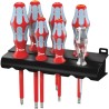 Wera Insulated Screwdriver Set, Stainless Steel, VDE Approved, Slotted and Phillips, 7-Piece 05022728001