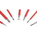 Wera Insulated Screwdriver Set, Stainless Steel, VDE Approved, Slotted and Phillips, 7-Piece 05022728001