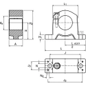 Ewellix Makers in Motion Linear Shaft Support Bearing Housing 32.5 mm Aluminium LSCS 12