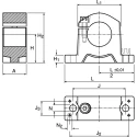 Ewellix Makers in Motion Linear Shaft Support Bearing Housing 32.5 mm Aluminium LSCS 12