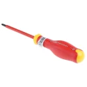 Facom Insulated Screwdriver with PH1 Tip, 100 mm Blade, VDE/1000V Approved, 210 mm Overall ATP1X100VE