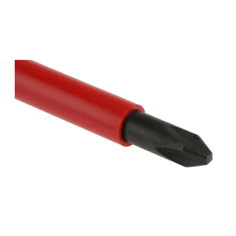 Facom Insulated Screwdriver PH2 Tip 125 mm Blade VDE 1000V Approved Bi-Material Grip 245mm Overall ATP2X125VE