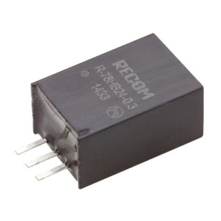Recom Through Hole Switching Regulator 24V DC Output Voltage 72V DC Max Input, 300mA Output Current, 8W Power R-78HB24-0.3