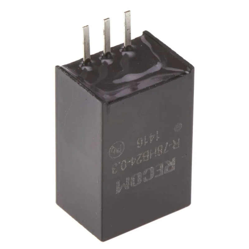 Recom Through Hole Switching Regulator 24V DC Output Voltage 72V DC Max Input, 300mA Output Current, 8W Power R-78HB24-0.3