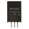 Recom Through Hole Switching Regulator 24V DC Output Voltage 72V DC Max Input, 300mA Output Current, 8W Power R-78HB24-0.3