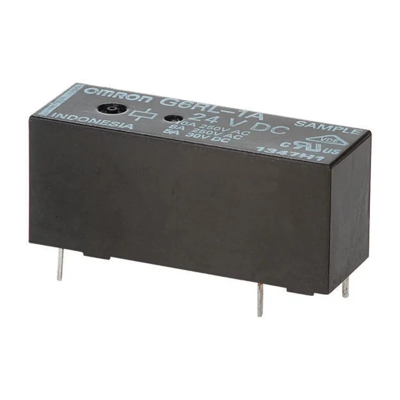 Omron Power Relay PCB Mount SPST 10A Switching Current 24V DC Coil G6RL-1A DC24