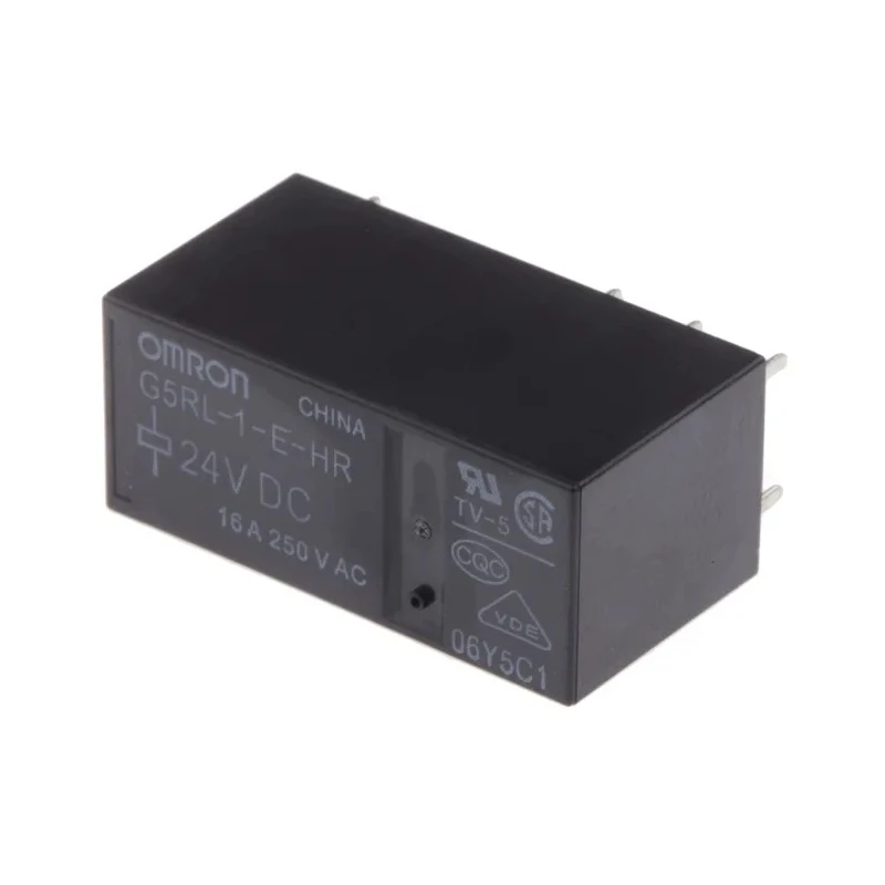 Omron Power Relay 24V dc Coil, 16A Switching Current, SPDT, PCB Mount G5RL-1-E-HR DC24