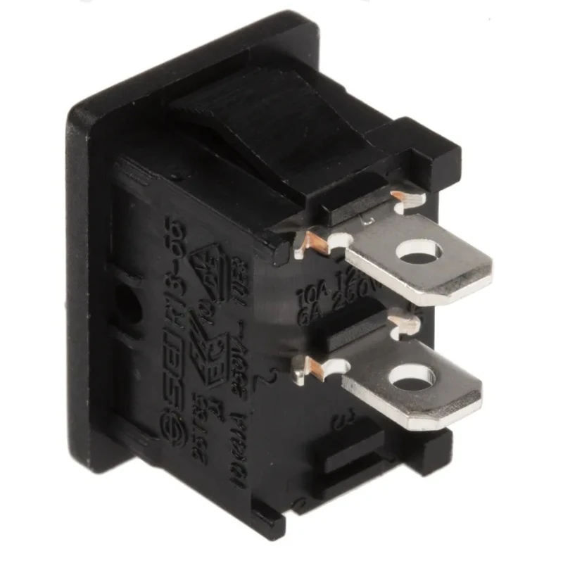 RS PRO SPST On-Off On-Off Rocker Switch Panel Nylon Housing 16A 28V DC 250V AC 419-732