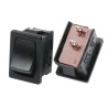 RS PRO SPST Latching On-None-On Rocker Switch Panel 16A 28V DC 250V AC Nylon Housing IP66 419-726