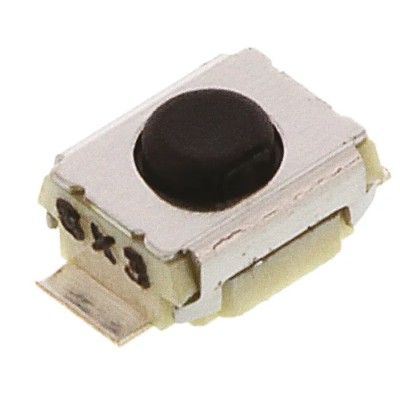Omron IP40 Black Tactile Switch Tactile 2.5 mm SPST 50mA 24 V dc PCB B3U1000P