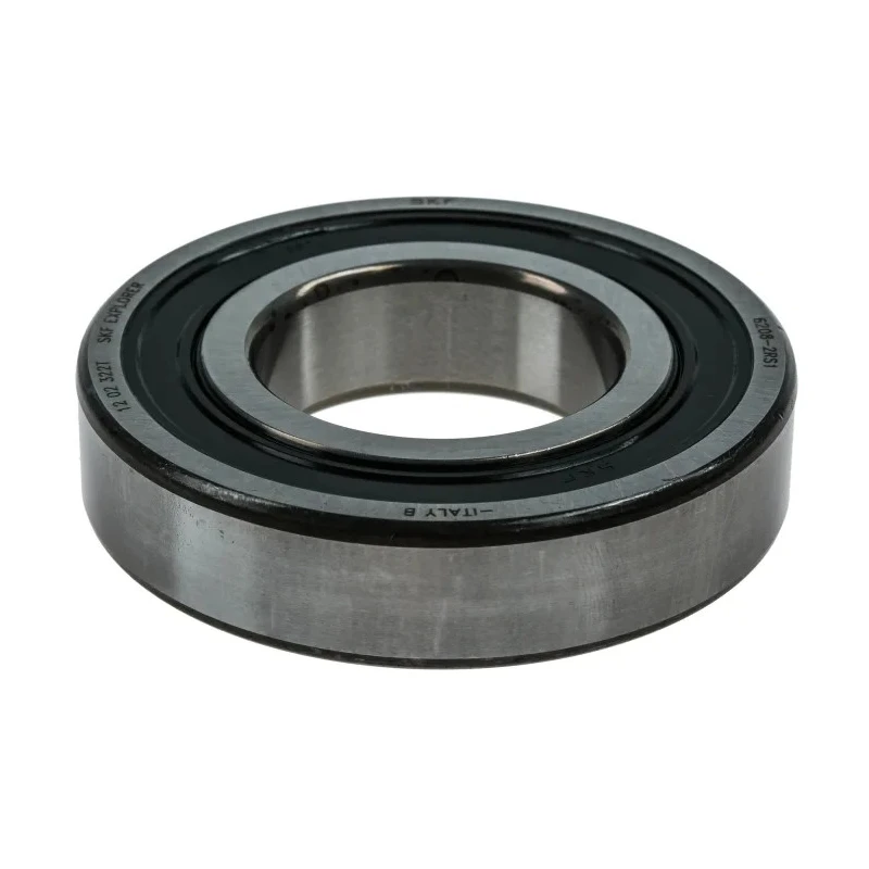 SKF Single-Row Deep Groove Ball Bearing, 40 mm ID, 80 mm OD, 18 mm Width, Sealed, Sheet Metal Cage 6208-2RS1