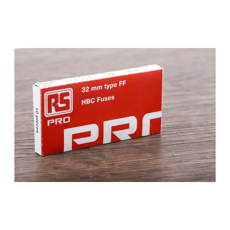 RS PRO 16A FF Ceramic Cartridge Fuse, 6.3 x 32 mm, 500V AC, Super Fast Acting, Ceramic Body 420-230
