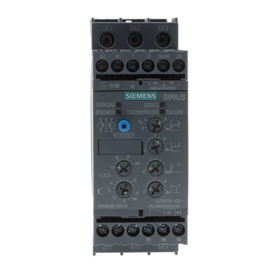 Siemens 3RW40 Series 11 kW 3 Phase Soft Starter 480V AC IP20 3RW4026-1BB14