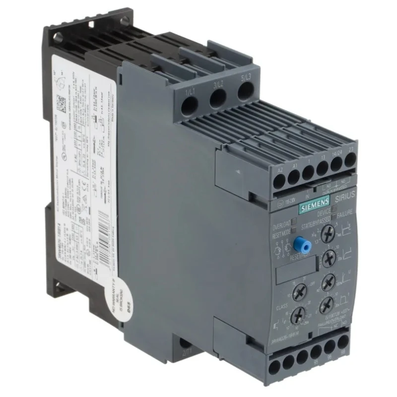 Siemens 3RW40 Series 11 kW 3 Phase Soft Starter 480V AC IP20 3RW4026-1BB14