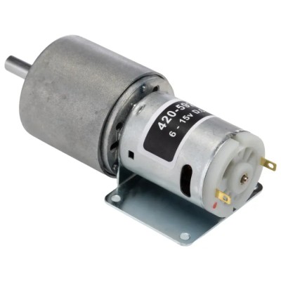RS PRO Brushed Geared DC Geared Motor 12V DC 7.8W 4 RPM 59 Ncm Torque 6mm Shaft Diameter 420-592