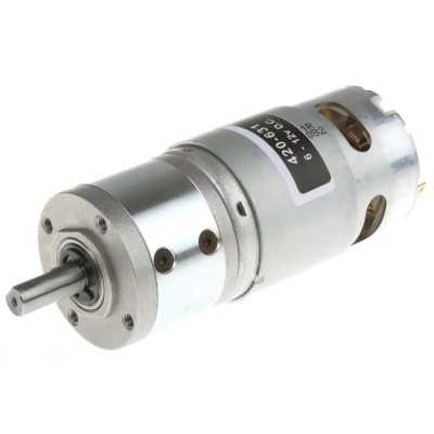 RS PRO Brushed Geared DC Geared Motor 12V DC 41.3 W 1750 rpm 29 Ncm 8 mm Shaft Diameter 420-631