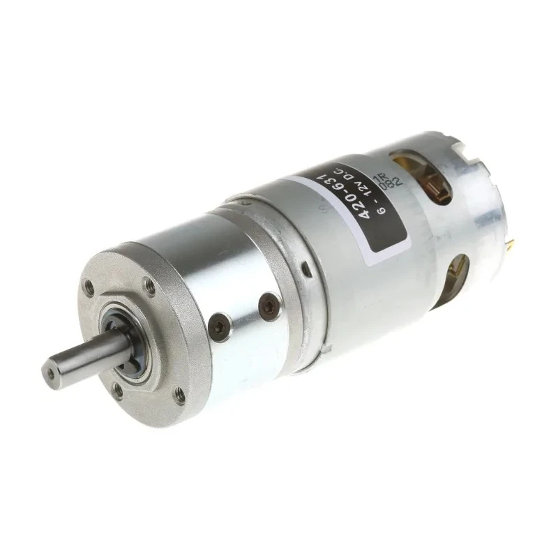 RS PRO Brushed Geared DC Geared Motor 12V DC 41.3 W 1750 rpm 29 Ncm 8 mm Shaft Diameter 420-631