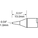 Metcal Soldering Iron Tip 1 mm Conical 13 mm Length for MFR-1120, PS-900, PS-HC3 & MFR-H2-ST Hand-pieces SFV-CNL10