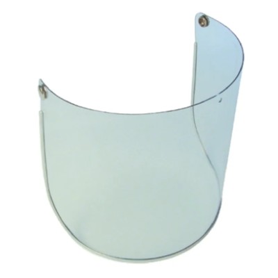 JSP Clear Polycarbonate Visor Full Face with Chin Guard Resistant to Impact, Molten Metal, Anti-Fog Coating ANA060-330-000