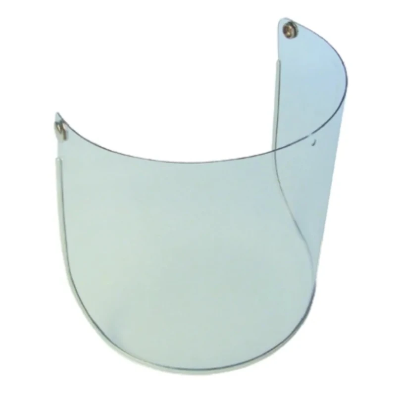 JSP Clear Polycarbonate Visor Full Face with Chin Guard Resistant to Impact, Molten Metal, Anti-Fog Coating ANA060-330-000