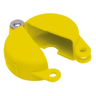 Brady Yellow 1-Lock Polypropylene Gate Valve Lockout with 9.53 mm Shackle Diameter GATE VALVE LOCKOUTS GVLO 5-6.5 YELLOW