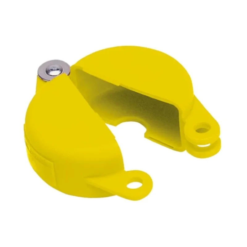 Brady Yellow 1-Lock Polypropylene Gate Valve Lockout with 9.53 mm Shackle Diameter GATE VALVE LOCKOUTS GVLO 5-6.5 YELLOW