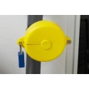 Brady Yellow 1-Lock Polypropylene Gate Valve Lockout with 9.53 mm Shackle Diameter GATE VALVE LOCKOUTS GVLO 5-6.5 YELLOW