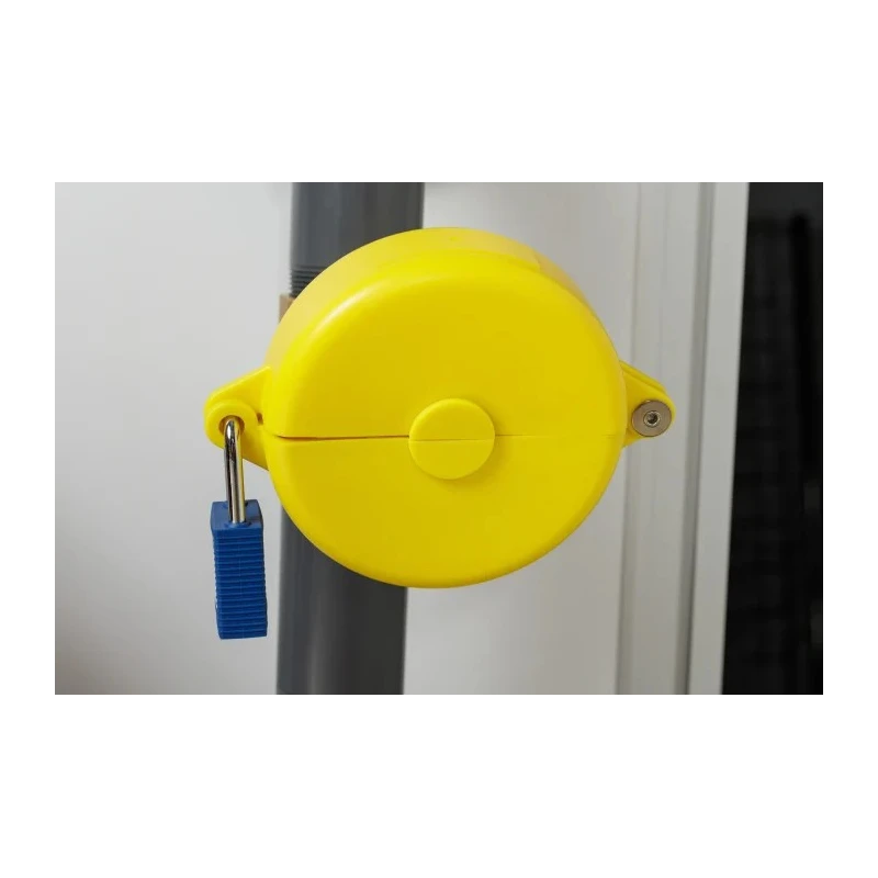 Brady Yellow 1-Lock Polypropylene Gate Valve Lockout with 9.53 mm Shackle Diameter GATE VALVE LOCKOUTS GVLO 5-6.5 YELLOW