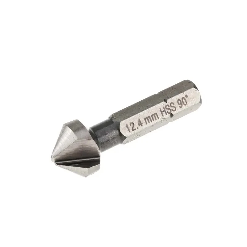 RS PRO High Speed Steel Drill Bit 12.4mm Head Diameter, 3 Flutes, 90° Countersink Angle, 36mm Overall Length 423-816