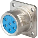 Jaeger Circular Connector 3 Contacts Panel Mount Socket Male IP50, IP54 0383 510 06