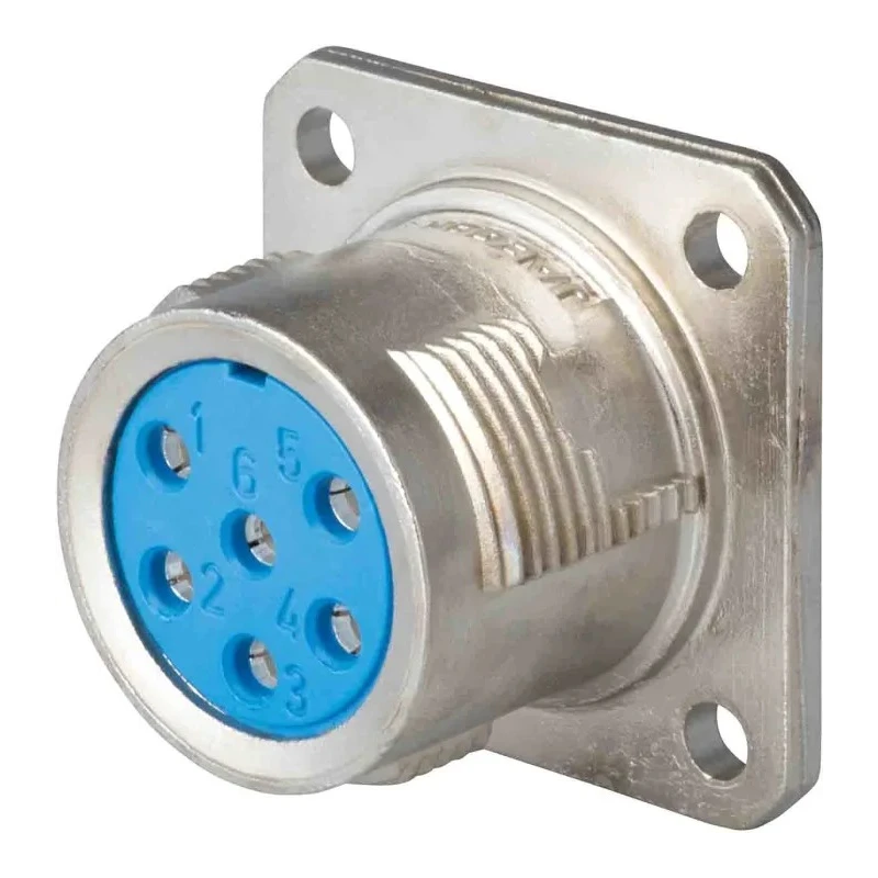 Jaeger Circular Connector 3 Contacts Panel Mount Socket Male IP50, IP54 0383 510 06