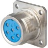 Jaeger Circular Connector 3 Contacts Panel Mount Socket Male IP50, IP54 0383 510 06