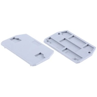 Entrelec FEM Series Grey Terminal Block End Section 1SNA117628R2200