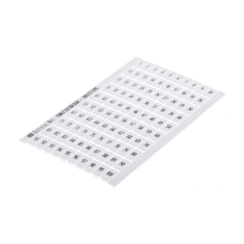 Entrelec RC Polyamide Marker Card for Use with Terminal Block 1SNA233030R2600