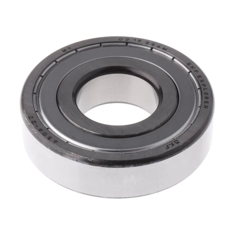 SKF Single Row Deep Groove Ball Bearing 30 mm ID, 72 mm OD, 19 mm Race Width, Shielded 6306-2Z
