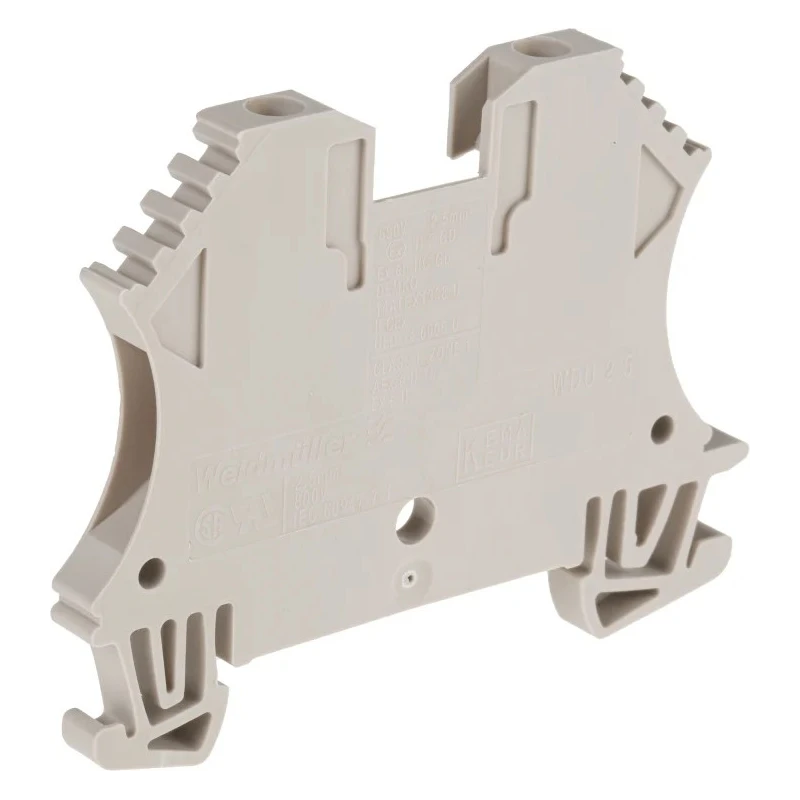 Weidmüller WDU Series Feed Through Terminal Block Dark Beige 2.5mm² 1-Level Screw ATEX 1020000000