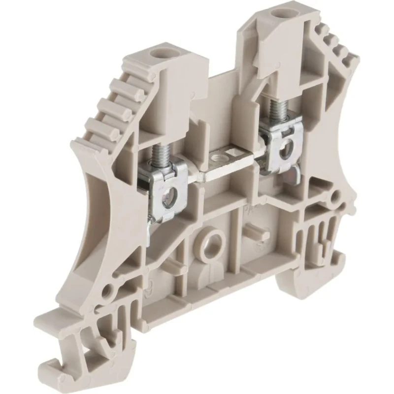 Weidmüller WDU Series Feed Through Terminal Block Dark Beige 2.5mm² 1-Level Screw ATEX 1020000000