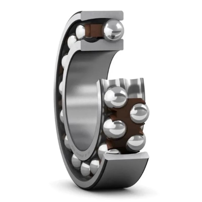 SKF Self-Aligning 2 Row Ball Bearing 10 mm ID 30 mm OD 9 mm Race Width Non-Metallic Cage 1200 ETN9