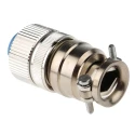 Jaeger Industrial Circular Connector 6 Contacts Cable Mount Male Silver Plated IP65 Metal Housing 15A 5324 130 06