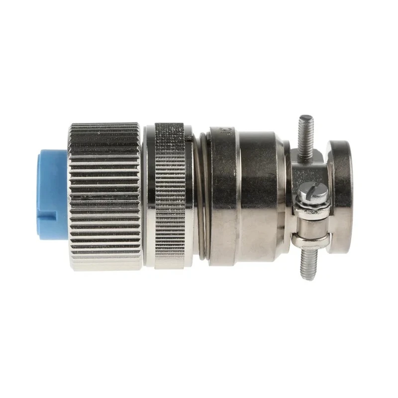 Jaeger Industrial Circular Connector 6 Contacts Cable Mount Male Silver Plated IP65 Metal Housing 15A 5324 130 06