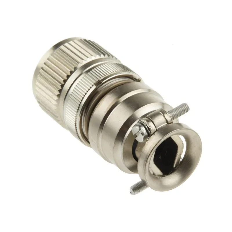 Jaeger Circular Connector 6 Contacts Cable Standard Connector Male IP65 Metal Housing 15A 5324 430 06