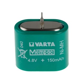 Varta 4.8 V Nickel Metal Hydride Button Rechargeable Battery 150 mAh 55615604940